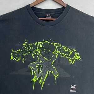 Y2K WWE D-Generation X T-Shirt 2007 DX Hybrid Tees Black Neon Green SZ XL Grunge